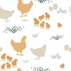 Beautiful Easter Pattern. Hq fully editable vector.