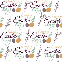 Beautiful Easter Pattern. Hq fully editable vector.