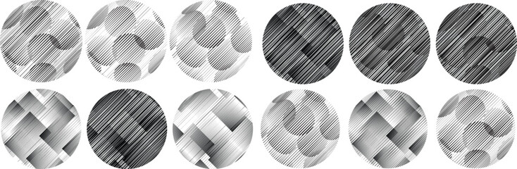 Set of spheres . Lines constructed transparent sphere .Vector  .Technology sphere Logo . Design element for posters, social media, templates, flyers, brochures . Abstract trendy transparent circles