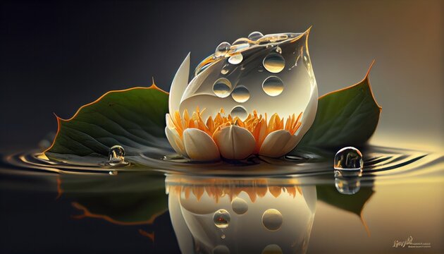 gota en hoja