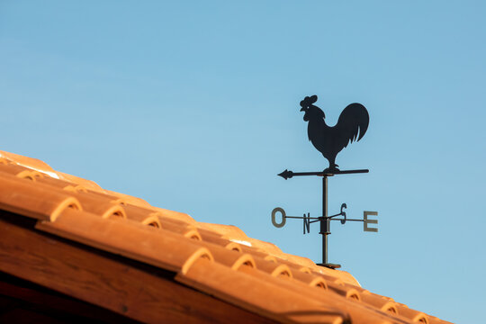 Weathercock - Rooftop Weather Vane for Outdoor Decoration and Weather Tracking