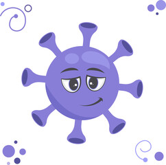 Virus Cartoon Character transparent illustration graphic