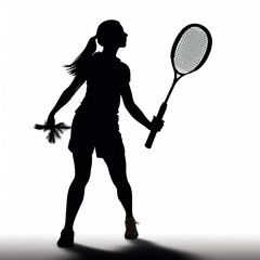 tennis, sport, player, silhouette, racket, ball, game, athlete, play, vector, badminton, woman, illustration, competition, people, sports, fun, active, tennis player, cartoon, child, exercise, playing