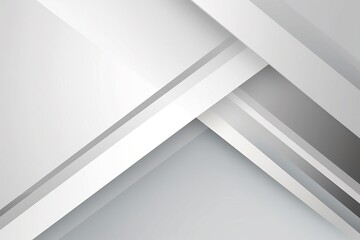 White and Gray Abstract Banner