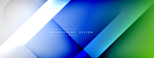 Fototapeta premium Light geometric abstract background with lines, circles