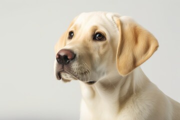 a yellow lab dog. Generative AI