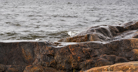 Rocky beach in archipelago 