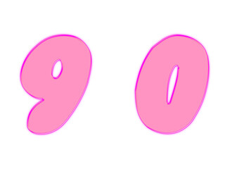 3d rendering gloss color uppercase Letter