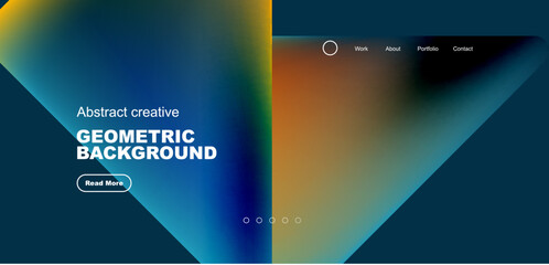 Fluid triangles minimal abstract background. Techno or business concept, pattern for wallpaper, banner, background, landing page