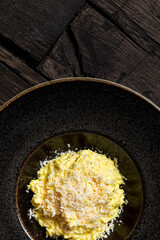 Mamaliga with goat cheese