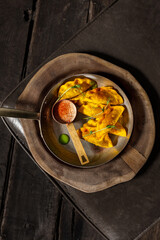 Fried rabbit dumplings