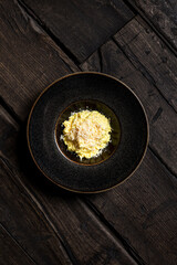 Mamaliga with goat cheese