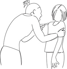 mother yelling at child