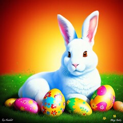Cute Easter Bunny Art