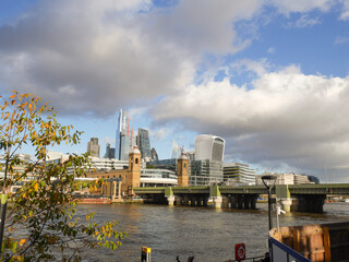 Obraz premium The London city in winter, cityscape