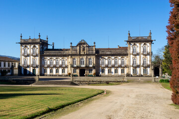 Palacio de Brejoeira (1834). Pinheiros, Monção, Portugal - obrazy, fototapety, plakaty