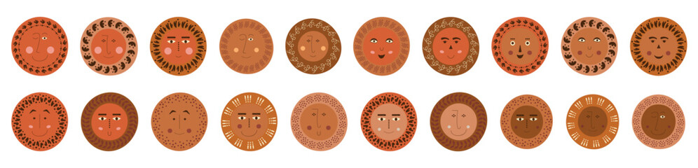 Male bizarre visage, abstract personage, mascot design, funny face, cute icon