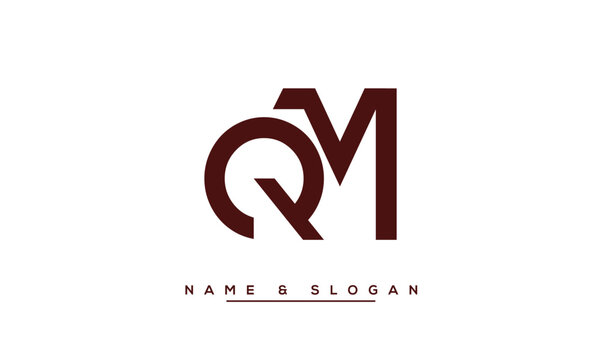 QM,  MQ,  Q,  M  Abstract  Letters  Logo  Monogram