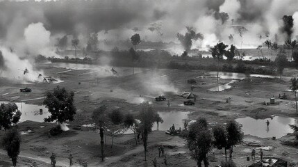 guerra en vietnam - obrazy, fototapety, plakaty