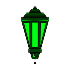 Islamic lantern icon, illustration of a lantern with an elegant concept, suitable for Ramadan and Eid designs
