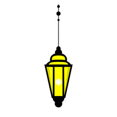 Islamic lantern icon, illustration of a lantern with an elegant concept, suitable for Ramadan and Eid designs
