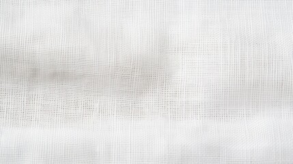 White cotton fabric canvas texture background pattern. Generative AI