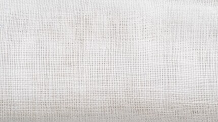 Fototapeta premium White cotton fabric canvas texture background pattern. Generative AI
