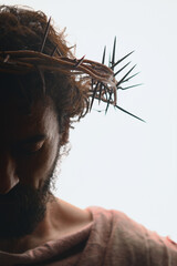 Christ Portrait with crown of thorns