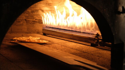 Breads baked in a gas stone oven