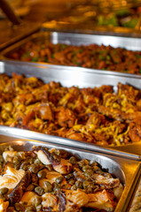.Salad & meat buffet served in a rodizio featuring typical food