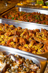 .Salad & meat buffet served in a rodizio featuring typical food