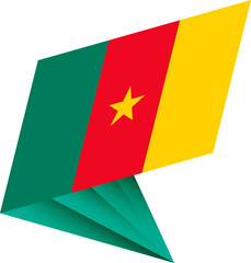 Flag of Cameroon, modern pin flag