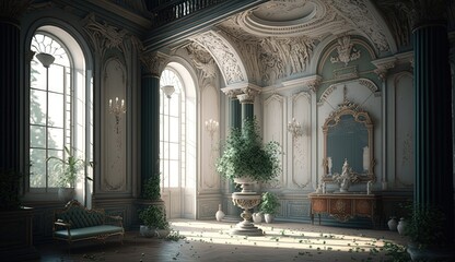 Fototapeta premium Beautifull livimg room interior. Haise decor
