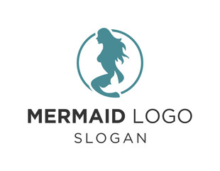 Logo about Mermaid on white background. created using the CorelDraw application.