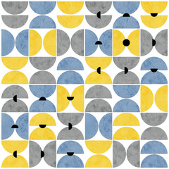 abstract seamless pattern with watercolor circles