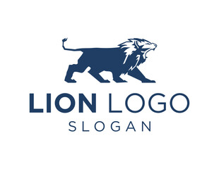 Logo about Lion on white background. created using the CorelDraw application.