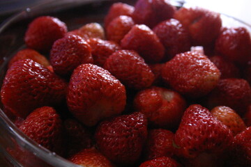 strawberries in a bowl