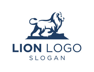 Logo about Lion on white background. created using the CorelDraw application.