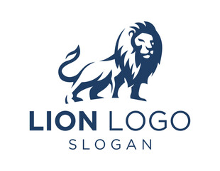Logo about Lion on white background. created using the CorelDraw application.