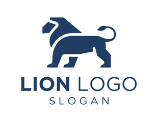 Logo about Lion on white background. created using the CorelDraw application.