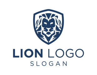 Logo about Lion on white background. created using the CorelDraw application.