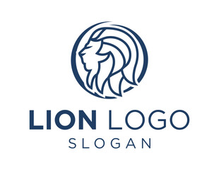 Logo about Lion on white background. created using the CorelDraw application.