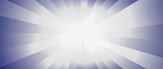 Abstract white and blue background with rays