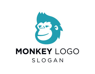 Logo about Monkey on white background. created using the CorelDraw application.