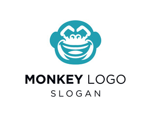 Logo about Monkey on white background. created using the CorelDraw application.