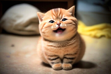 Niedliches, KI-generiertes K&auml;tzchen