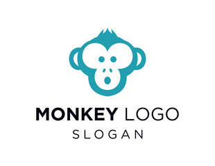 Logo about Monkey on white background. created using the CorelDraw application.