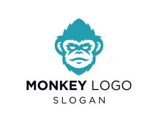 Logo about Monkey on white background. created using the CorelDraw application.