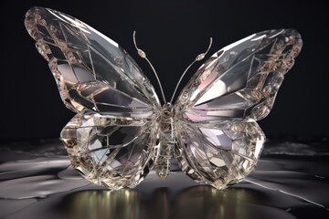 Obraz premium butterfly on a branch Generative Ai