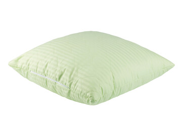 sleep pillows with cotton cover, isolate on a white background